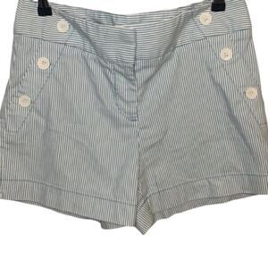 Loft Shorts Women's Size 4 Blue White The Riviera Sailor Short Striped Stretch